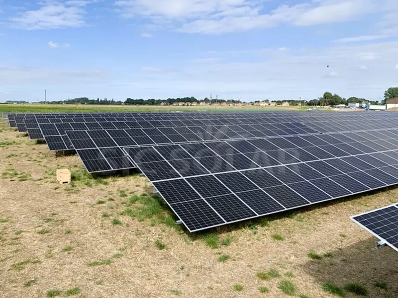 영국의 1.5MW 탄소강 태양광 지상 지원 시스템