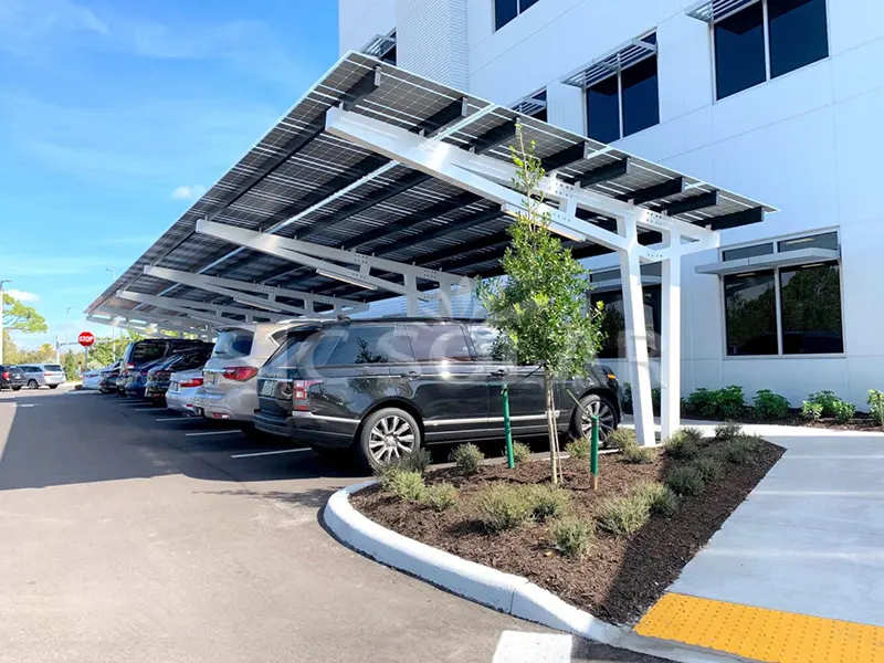 영국의 25kw 단면 간이 차고 브래킷 시스템