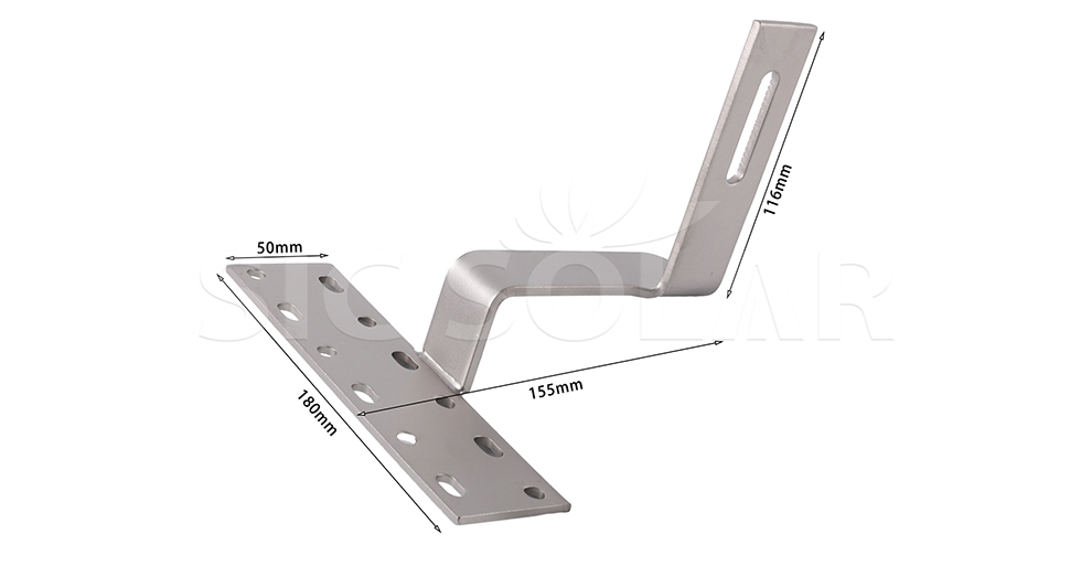 Steel Solar Mount Tile Roof Hook