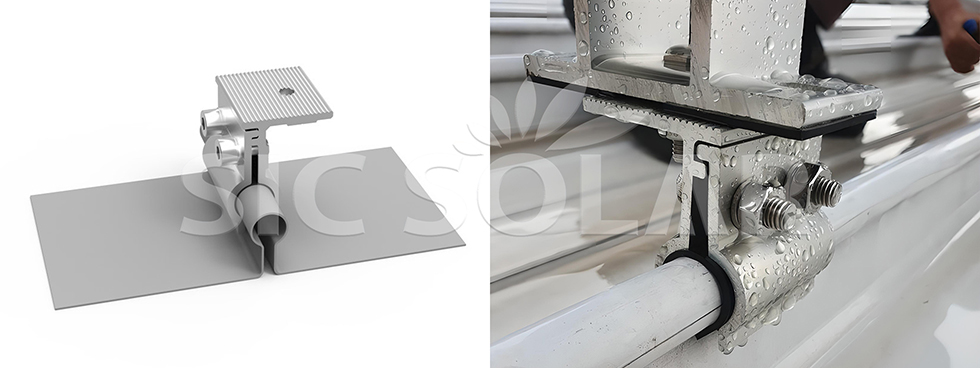 Solar Installation Tin Roof Aluminum Clamp