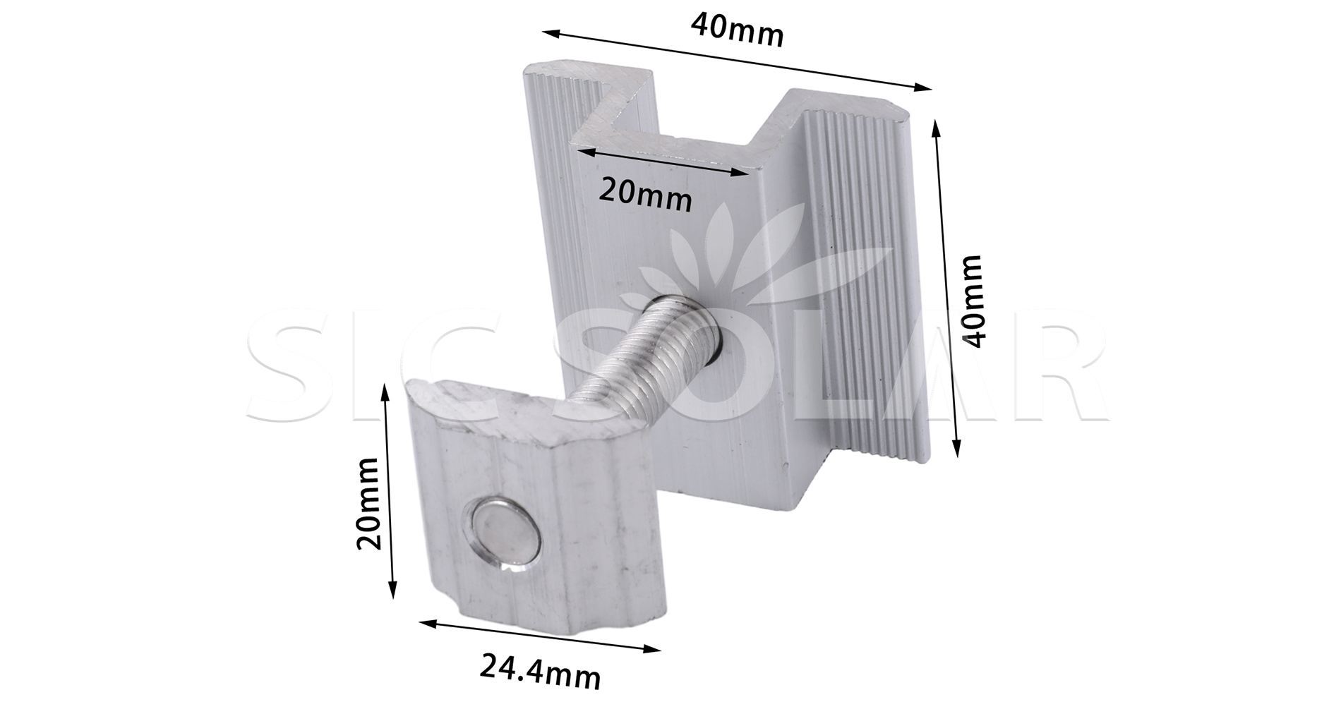 solar panel mount mid clamp